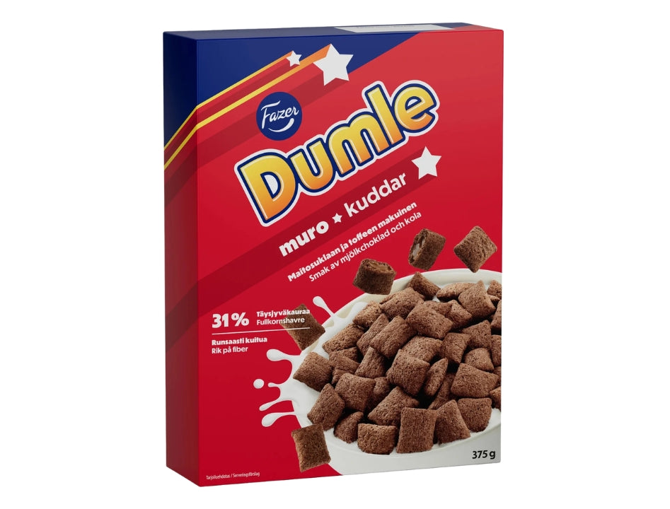 2 x Fazer Dumle Muro Cereal 375g (13.22 oz) – Finnish Crispy Caramel Filled Breakfast Cereal