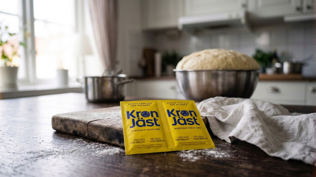 KronJäst Torrjäst Matbröd 4 x 14g – Swedish Instant Dry Yeast for Bread Doughs | Swedish Cravings in the kitchen
