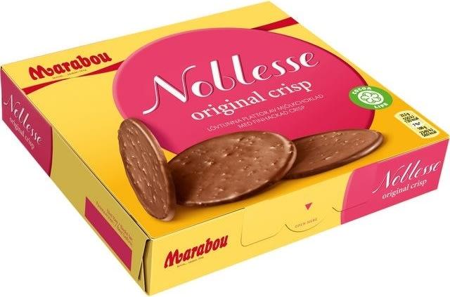 2 Boxes of Marabou Noblesse Original Crisp 150g (5.29 Oz) - Swedish Milk Chocolate with Crisps, swedish chocolate, milk chocolate