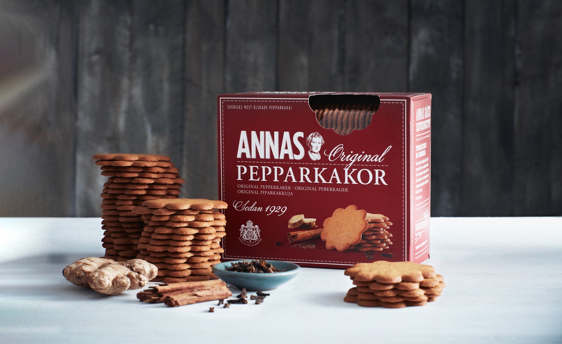 3 x Annas Pepparkakor Original 300g (10.58 oz) – Authentic Swedish Ginger Snaps