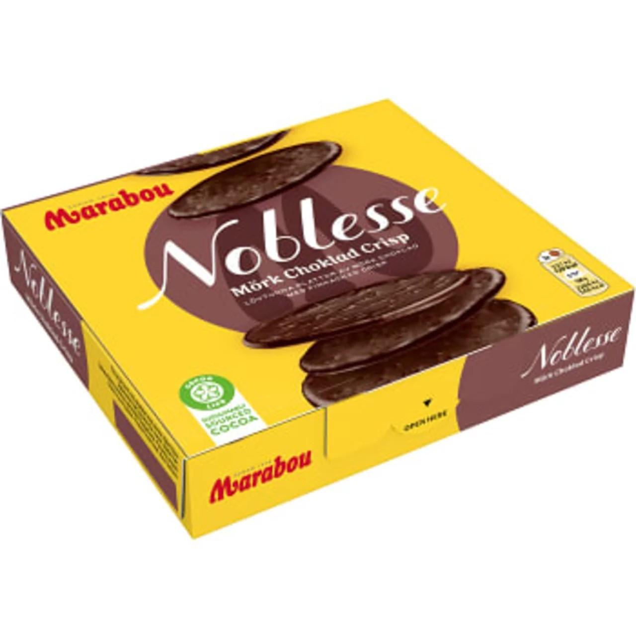 2 Boxes of Marabou Noblesse mörk choklad (dark chocolate) Crisp 150g (5.29 Oz) - Swedish Milk Chocolate, swedish chocolate, milk chocolate