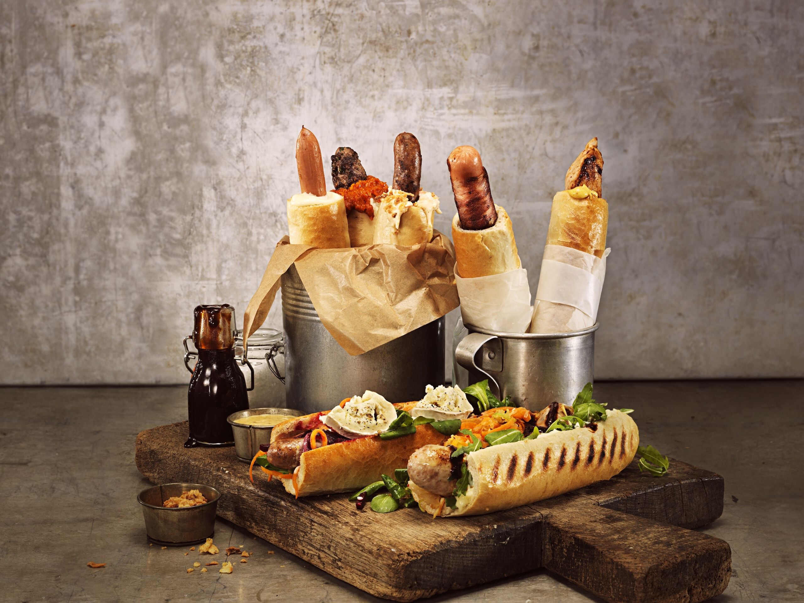 Authentic Swedish French Hot Dog Kit, Kavli French Hot Dog Dressing 230g (8.11 oz) + Korvbrödsbagarn French Hot Dog Bread 3-Pack 180g (6.34 oz)