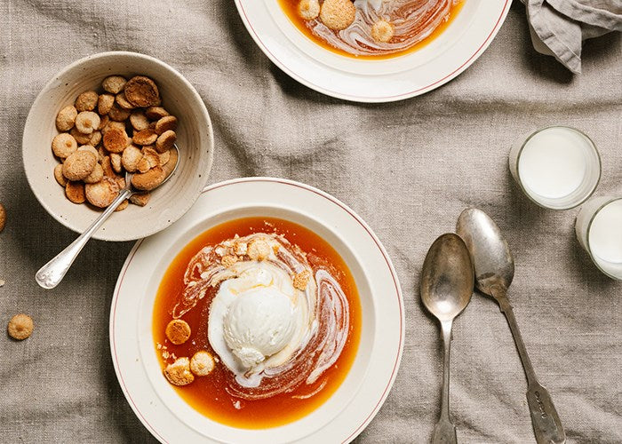 Swedish Dessert Kit – 2 × Ekströms Nyponsoppa 730g (25.75 oz) + 2 × Cloetta Mandelbiskvier 150g (5.29 oz) – Authentic Swedish Rosehip Soup &amp; Almond Biscuits