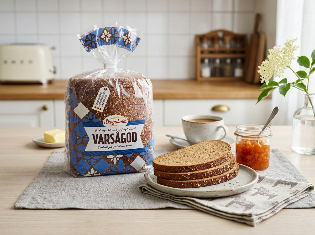 4 x Skogaholm Varsågod Sliced Bread 715g (25.22 oz) – Authentic Swedish Whole Grain Bread