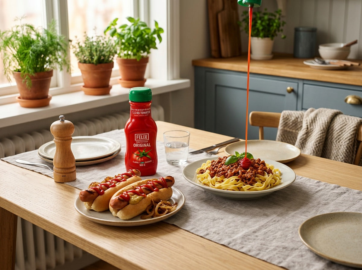 4 x Felix Original Ketchup 500g (17.64 oz) – Authentic Swedish Tomato Ketchup Made in Sweden