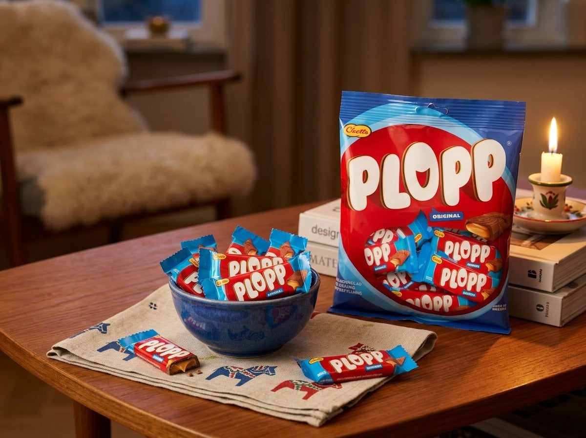 4 x Cloetta Plopp Original Mini 156g (5.50 oz) – Swedish Mini Milk Chocolate Toffee Bites