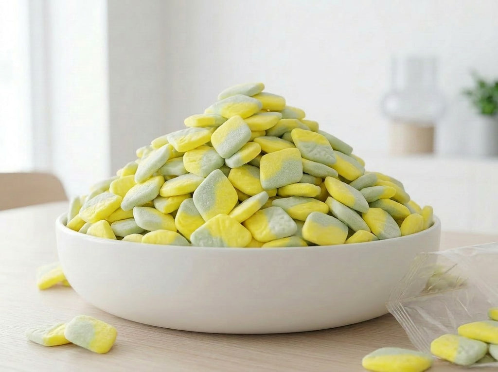 BUBS Sour Tutti Frutti DIAMOND Foam Candy 2.6kg (91.71 oz) – Authentic Swedish Vegan Soft & Chewy Bulk Box
