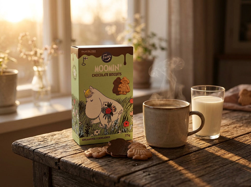 Fazer Moomin Chocolate Biscuits 175g (6.17 oz) – Authentic Nordic Chocolate Biscuits with Moomin Characters