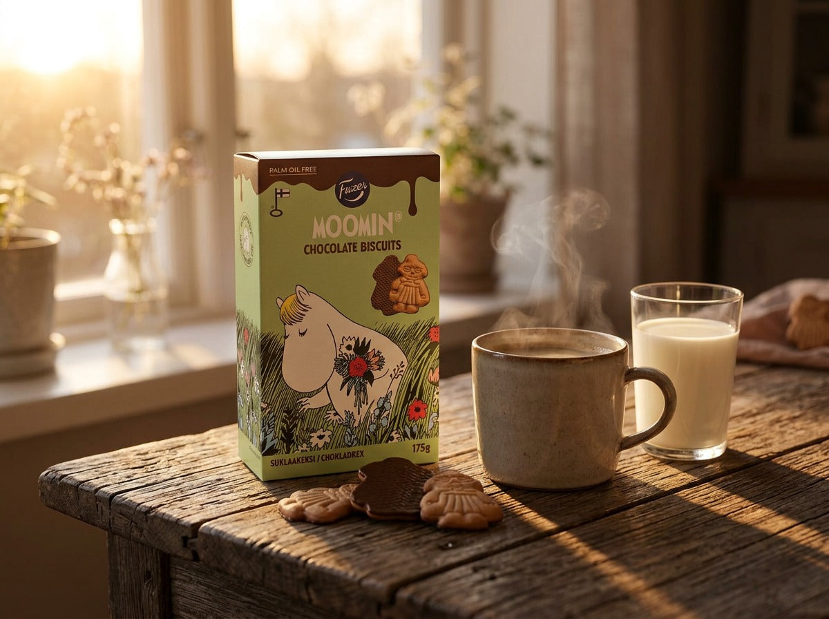 Fazer Moomin Chocolate Biscuits 175g (6.17 oz) – Authentic Nordic Chocolate Biscuits with Moomin Characters