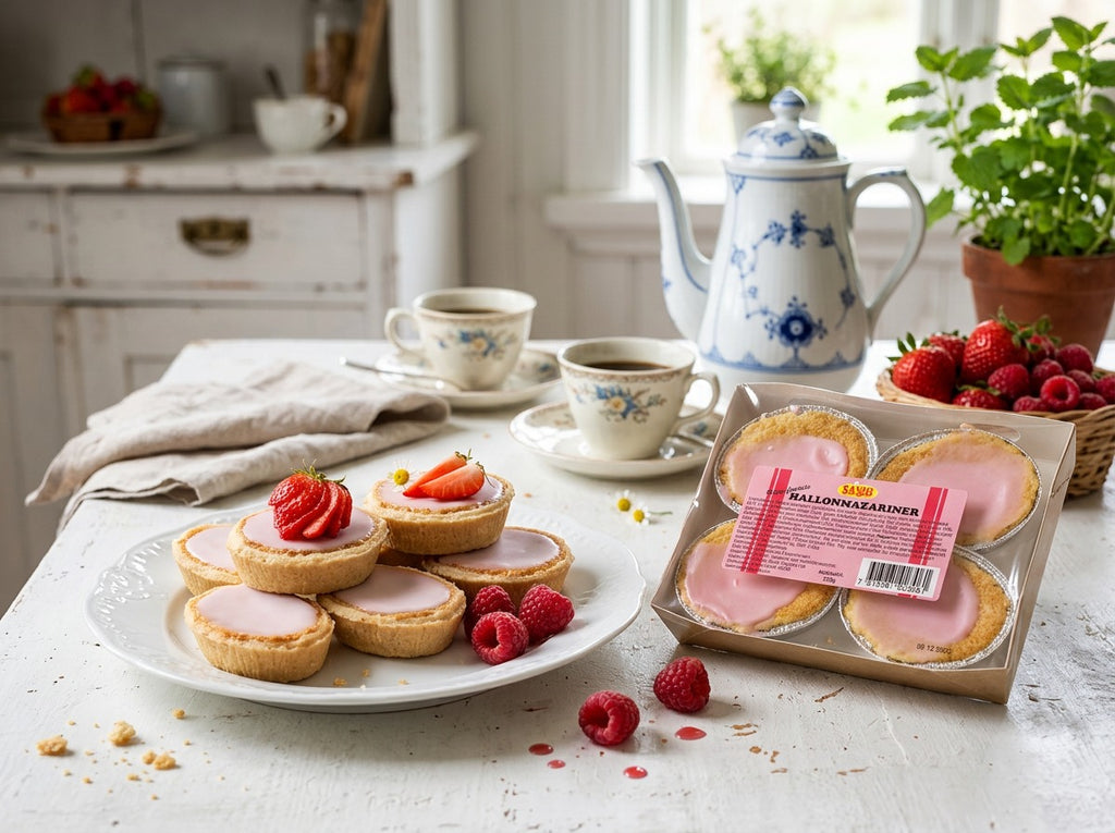 Sanjo HallonMazariner 3 × 220g (3 × 7.76 oz) – Authentic Swedish Raspberry Almond Pastries