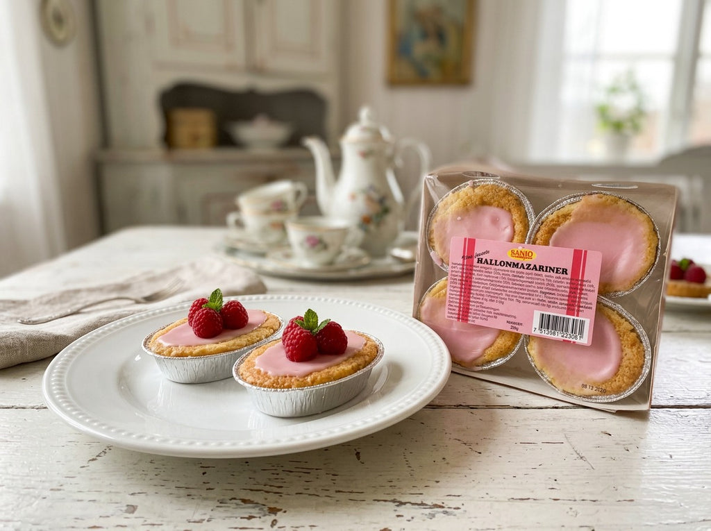 Sanjo HallonMazariner 3 × 220g (3 × 7.76 oz) – Authentic Swedish Raspberry Almond Pastries