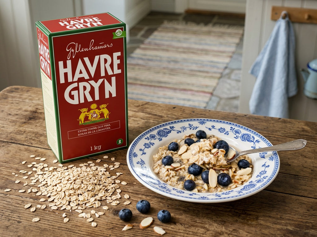 Gyllenhammars Havregryn 1kg (35.27 oz) – Authentic Swedish Whole Grain Rolled Oats