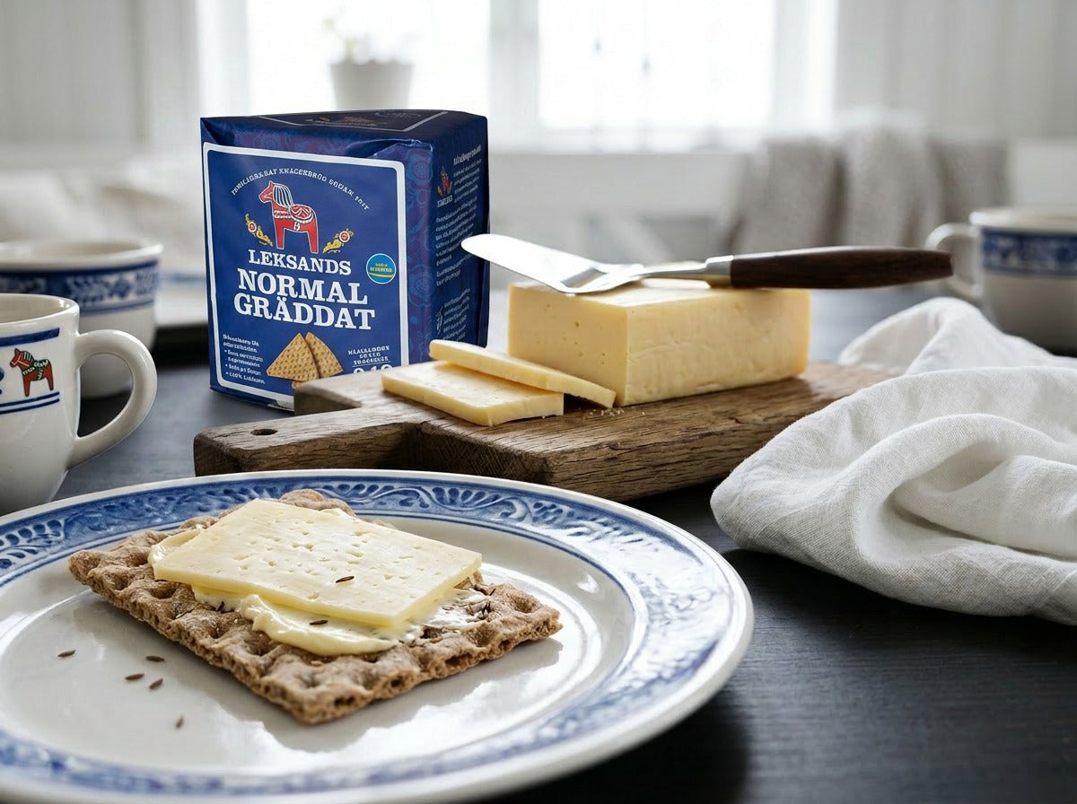 Leksands Normalgräddat Knäckebröd 3 × 200g (3 × 7.05 oz) – Authentic Swedish Crispbread