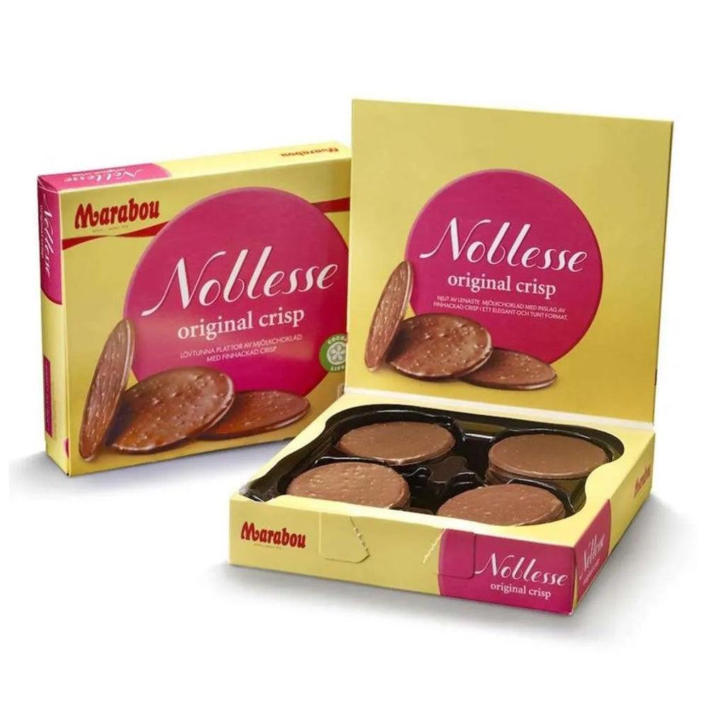4 Boxes of Marabou Noblesse Original Crisp 150g (5.29 Oz) - Swedish Milk Chocolate with Crisps, swedish chocolate, milk chocolate